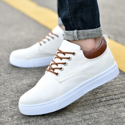 Mens breathable casual canvas sport shoes