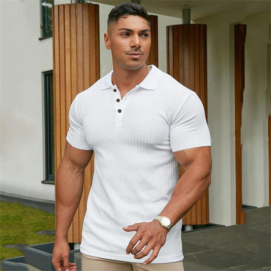 Zipper Knitted Stretch Breathable Fitness Short Sleeves