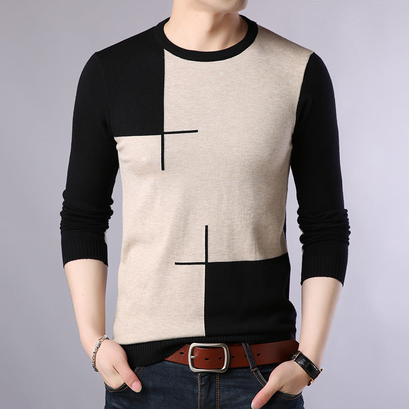 Pullover crew neck sweater man