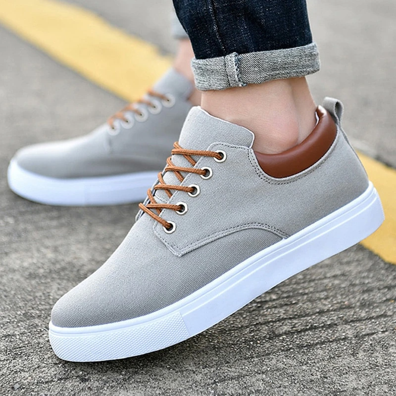 Mens breathable casual canvas sport shoes