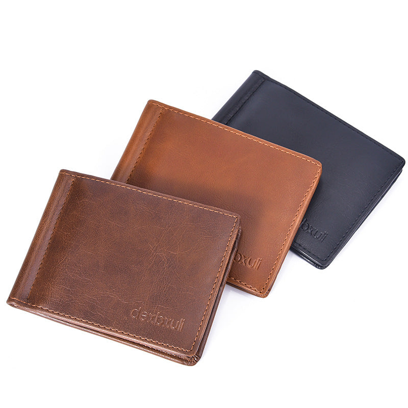 Mens Fashion Simple Vintage Mini Wallet