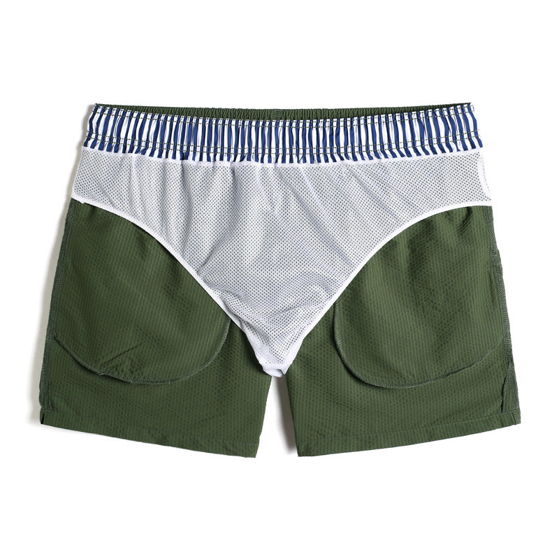 Men's Loose Quick-drying Shorts With Lining Beach Pants